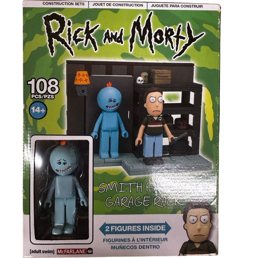 McFarlane Rick and Morty Smith Family Garage Rack Playset